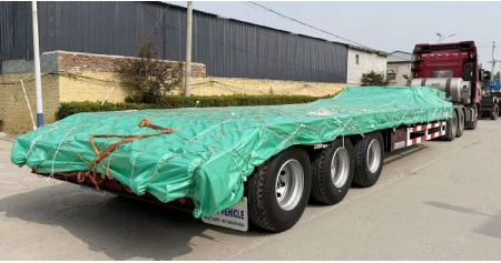 3 Axle Low Bed Trailer is Ready to Papua New Guinea
