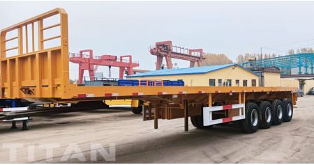 4 Axle 40 Ft Flatbed Semi Trailer will be Sent to Papua New Guinea