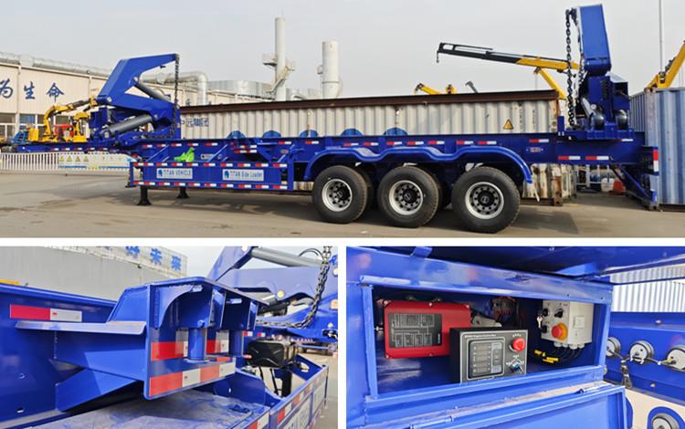 Container Sideloader Trailer with Crane for Sale in Papua New Guinea