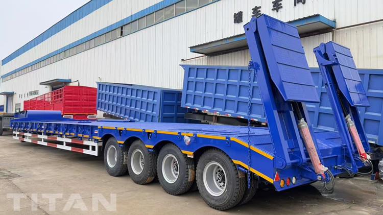 4 Axle Semi Low Loader Trailer for Sale in Papua New Guinea