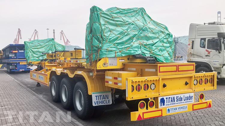 37 Ton Side Loader for 40ft Container Transport in Papua New Guinea
