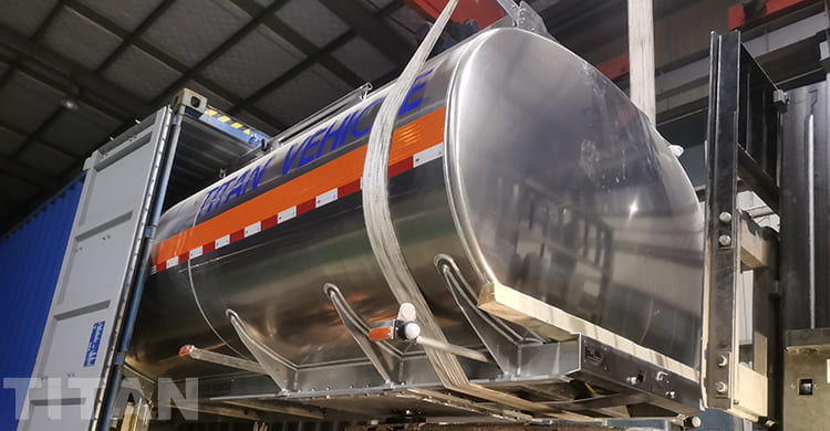 3 Axle Aluminum Fuel Tank Trailer for Sale in Papua New Guinea