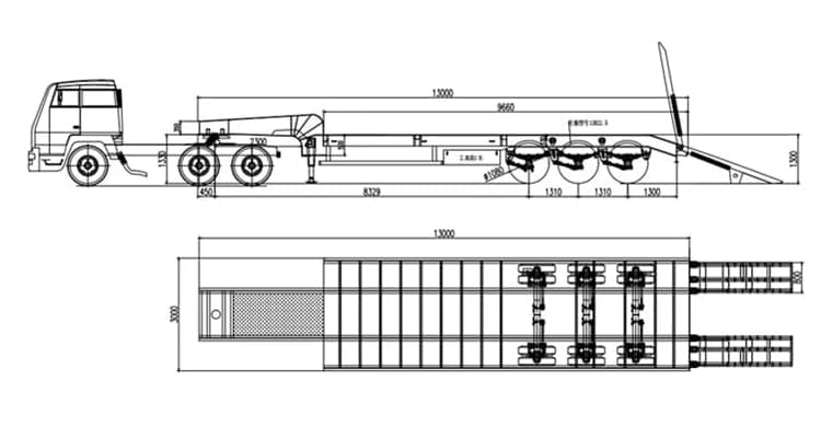 Semi Low Loader Trailer for Sale in Papua New Guinea