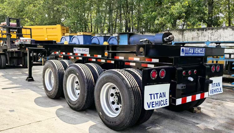 Tri Axle Chassis Container for Sale in Papua New Guinea