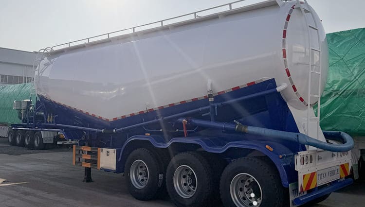 3 Axle Bulk Cement Tanker Trailer for Sale in Papua New Guinea