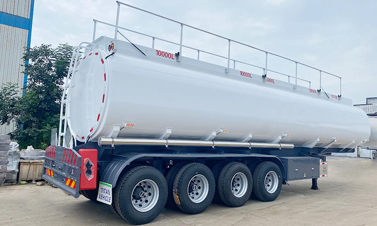 TITAN 4 Axle Diesel Fuel Tank Trailer for Sale in Papua New Guinea