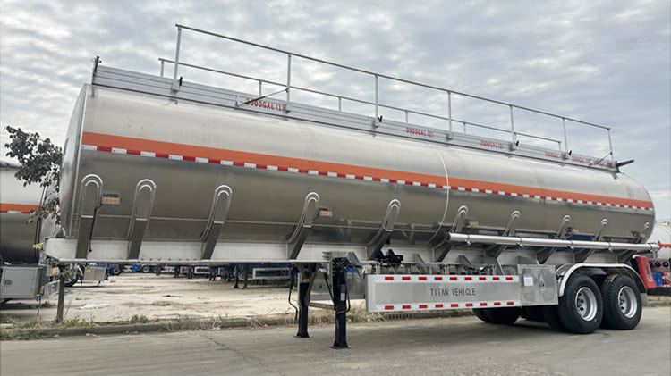 TITAN 2 Axle Aluminum Fuel Tanker Trailer for Sale in Papua New Guinea