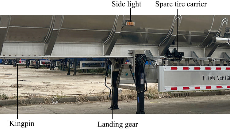 TITAN 2 Axle Aluminum Fuel Tanker Trailer for Sale in Papua New Guinea