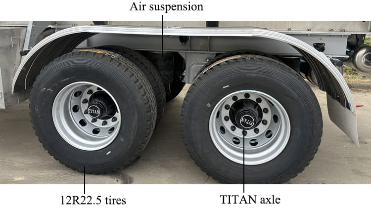 TITAN 2 Axle Aluminum Fuel Tanker Trailer for Sale in Papua New Guinea