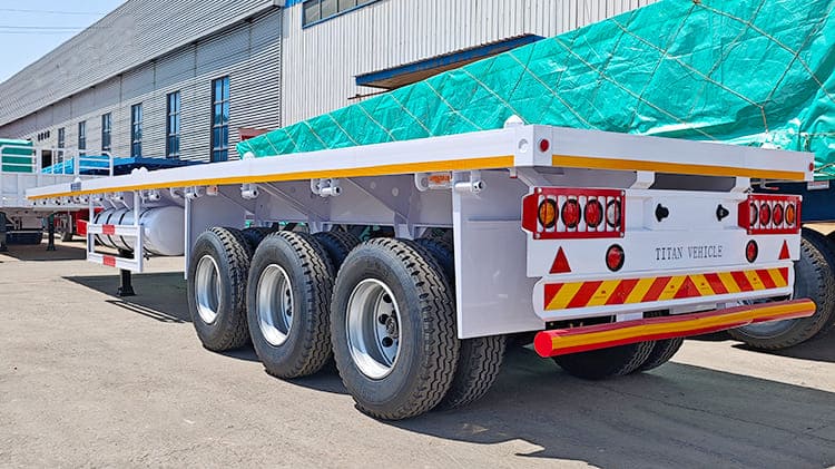 Heavy Duty 40ft Flatbed Trailer Price for Sale in Papua New Guinea