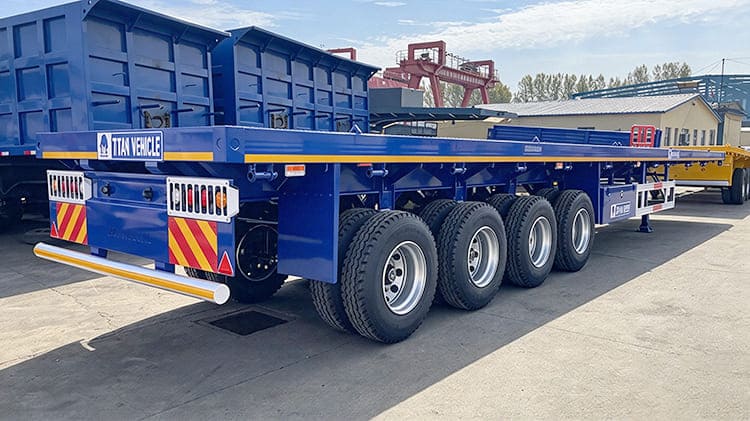 TITAN 80 Ton 40ft Flat Bed Semi Trailer for Sale in Papua New Guinea