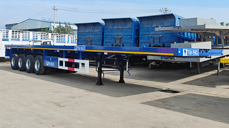 TITAN 80 Ton 40ft Flat Bed Semi Trailer for Sale in Papua New Guinea